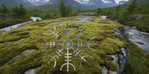 Helm of Awe (Aegishjalmur) symbol meaning guide for protection and courage